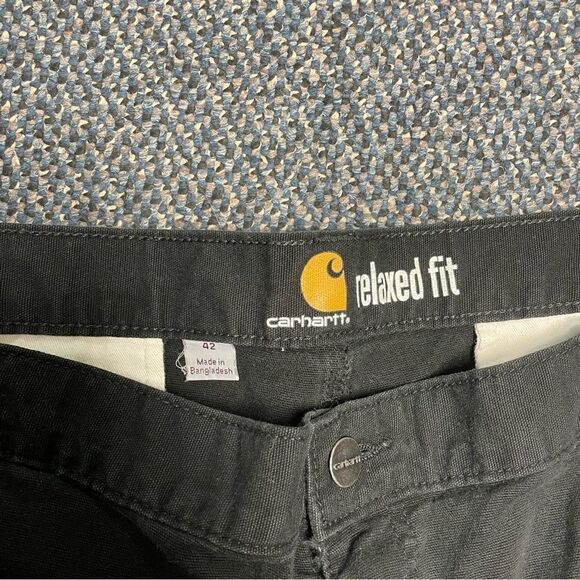 Carhartt Relaxed Fit Mens Black Cargo Shorts Size 42 - Picture 6 of 6